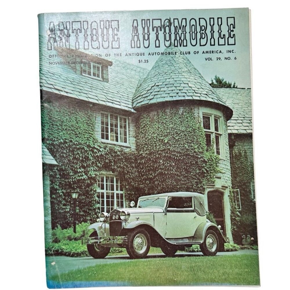 Antique Automobile 1965 Magazine November -December Volume 29 Issue 6